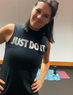 Claudia als Sporttrainerin